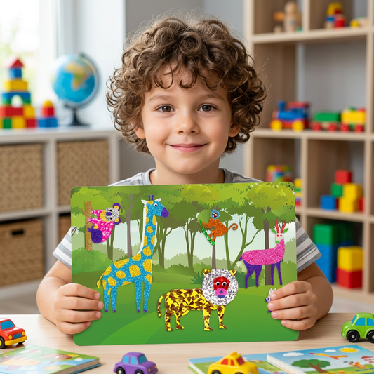 DIY Foil Art Kit – No-Mess Animal Crafts for Kids