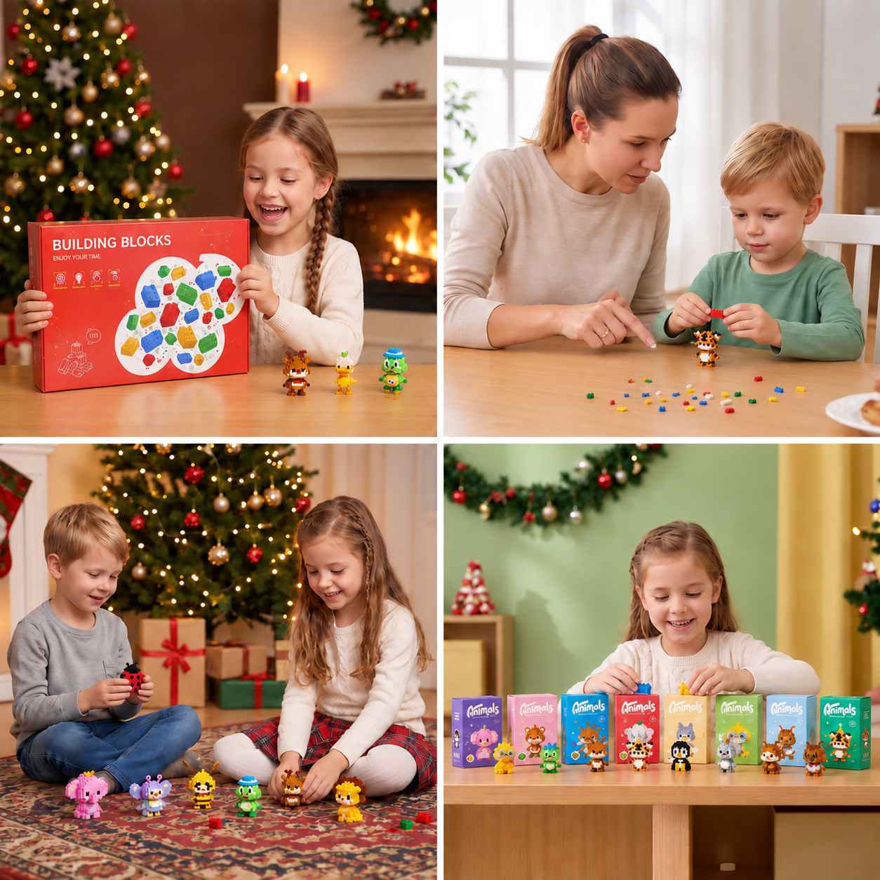 Adorable Animal Building Blocks Advent Calendar for Kids