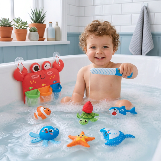Montessori Magnet Fishing Bath Toy Set