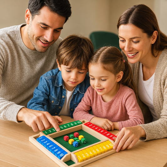 ShutTheBox Family Game 4 Player Set