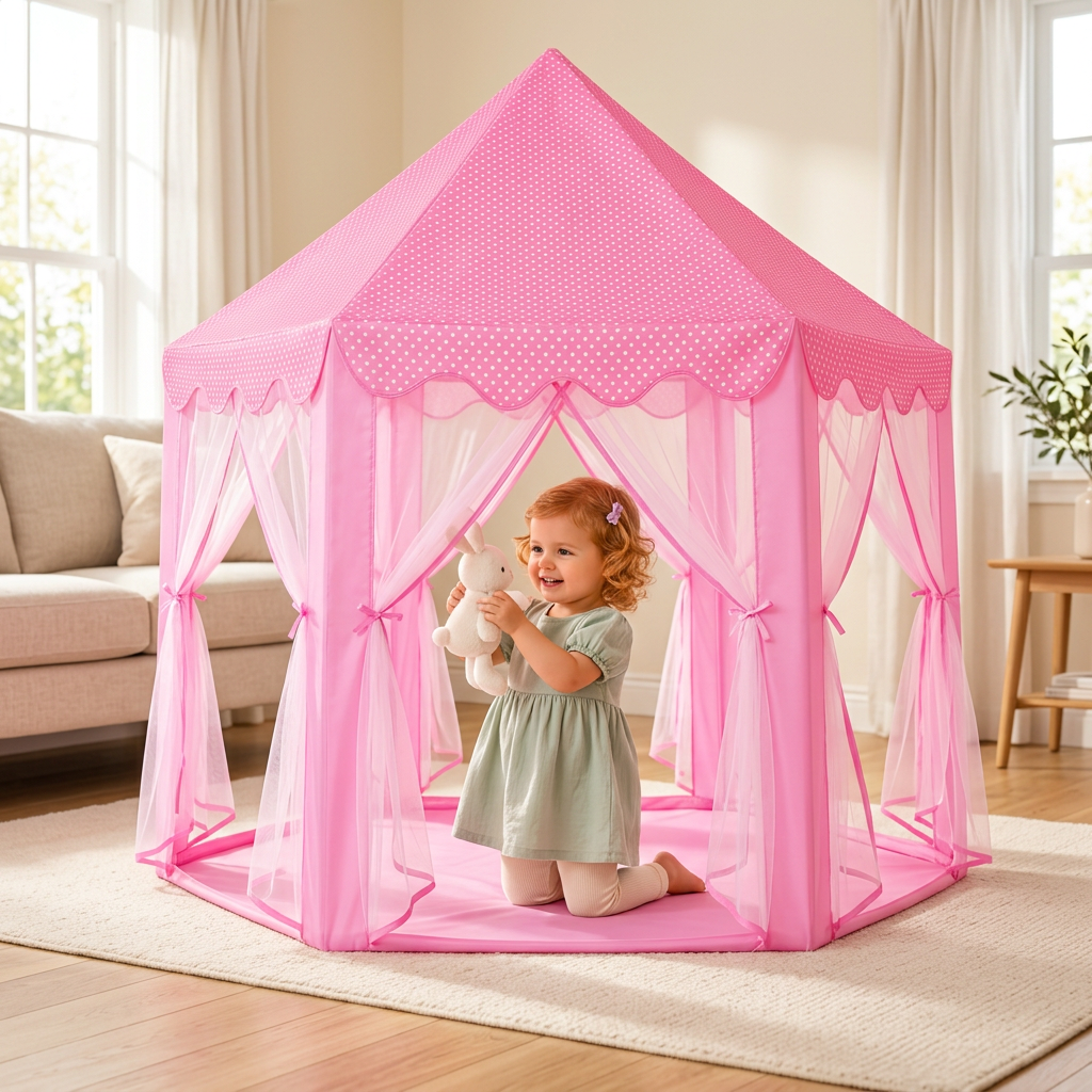 Princess Castle Play Tent for Indoor & Outdoor Fun