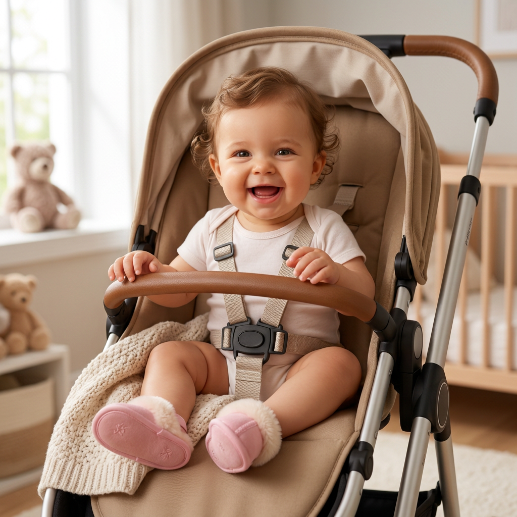 Fluffy Baby & Toddler Slippers with Soft Plush Lining and Non-Slip Soles