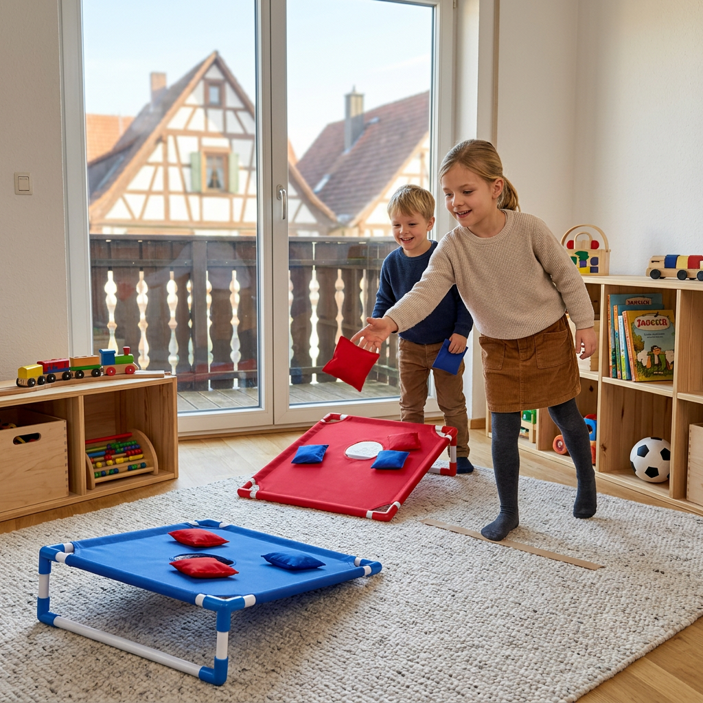 Indoor & Outdoor Two-Color Bean Bag Toss Game for Kids