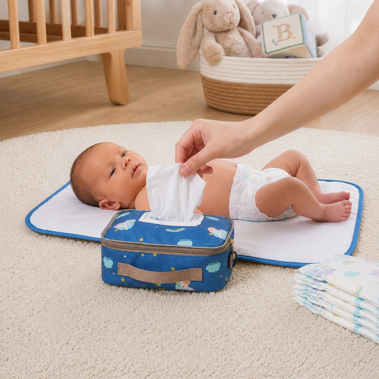 3in1 Stroller Organizer Bag – Waterproof Diaper Caddy with Insulated Pockets