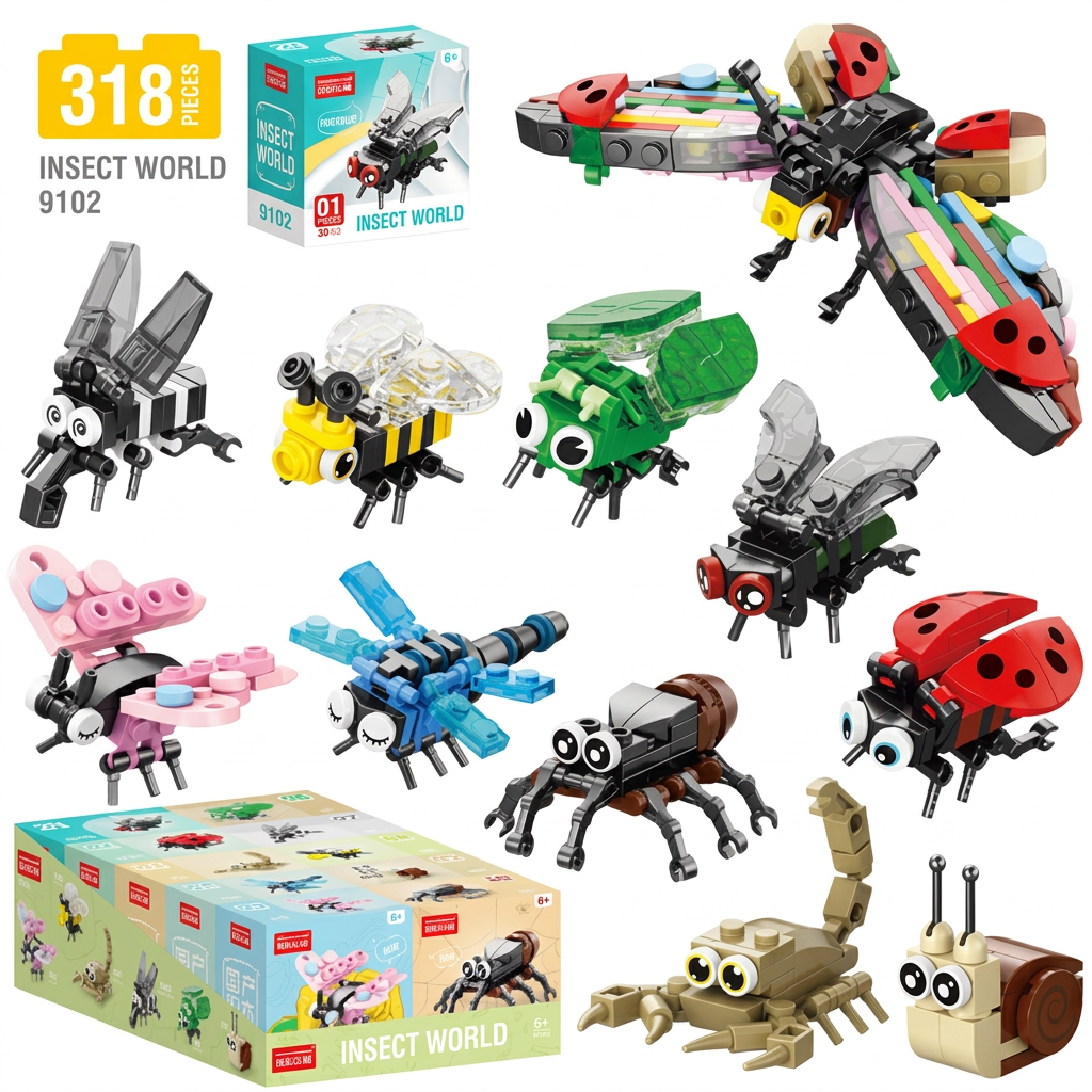 Animal Building Blocks Set