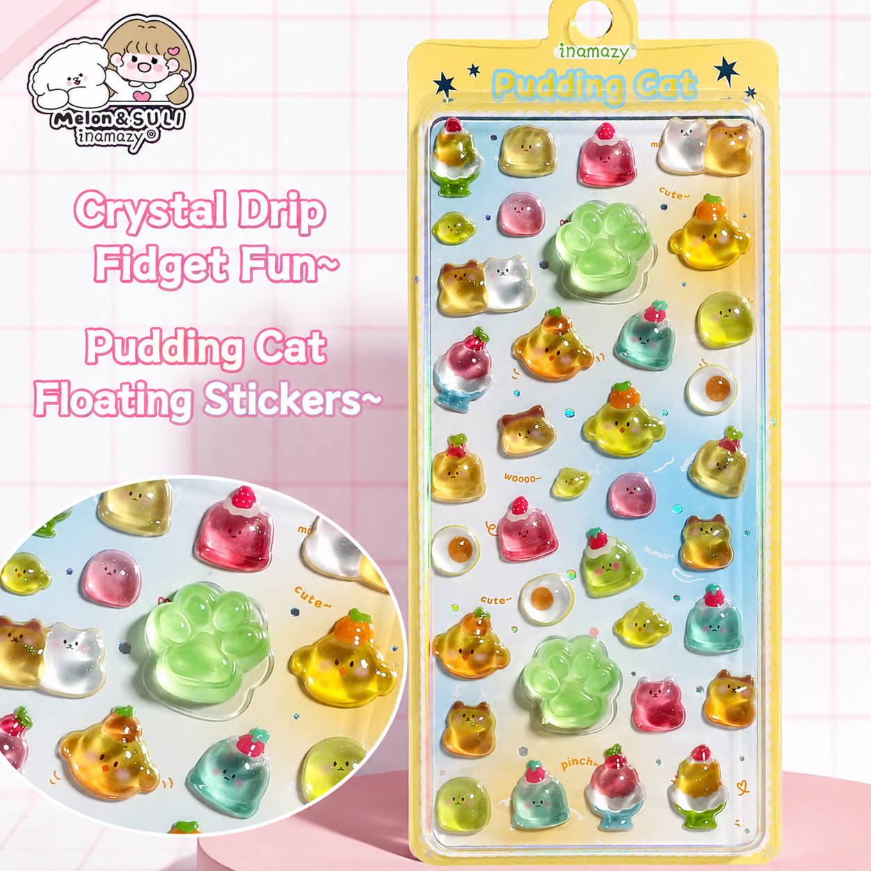 3D Squishy Pet Paw Stickers – Cute Puffy Stickers for Kids