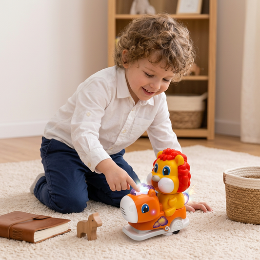 Interactive Animal Swing Toy with Music & Lights