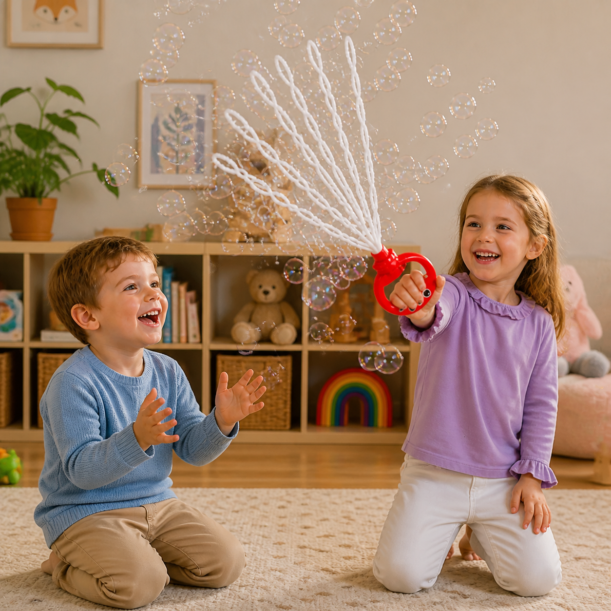 32-Hole Bubble Wand – Giant Bubble Maker for Kids