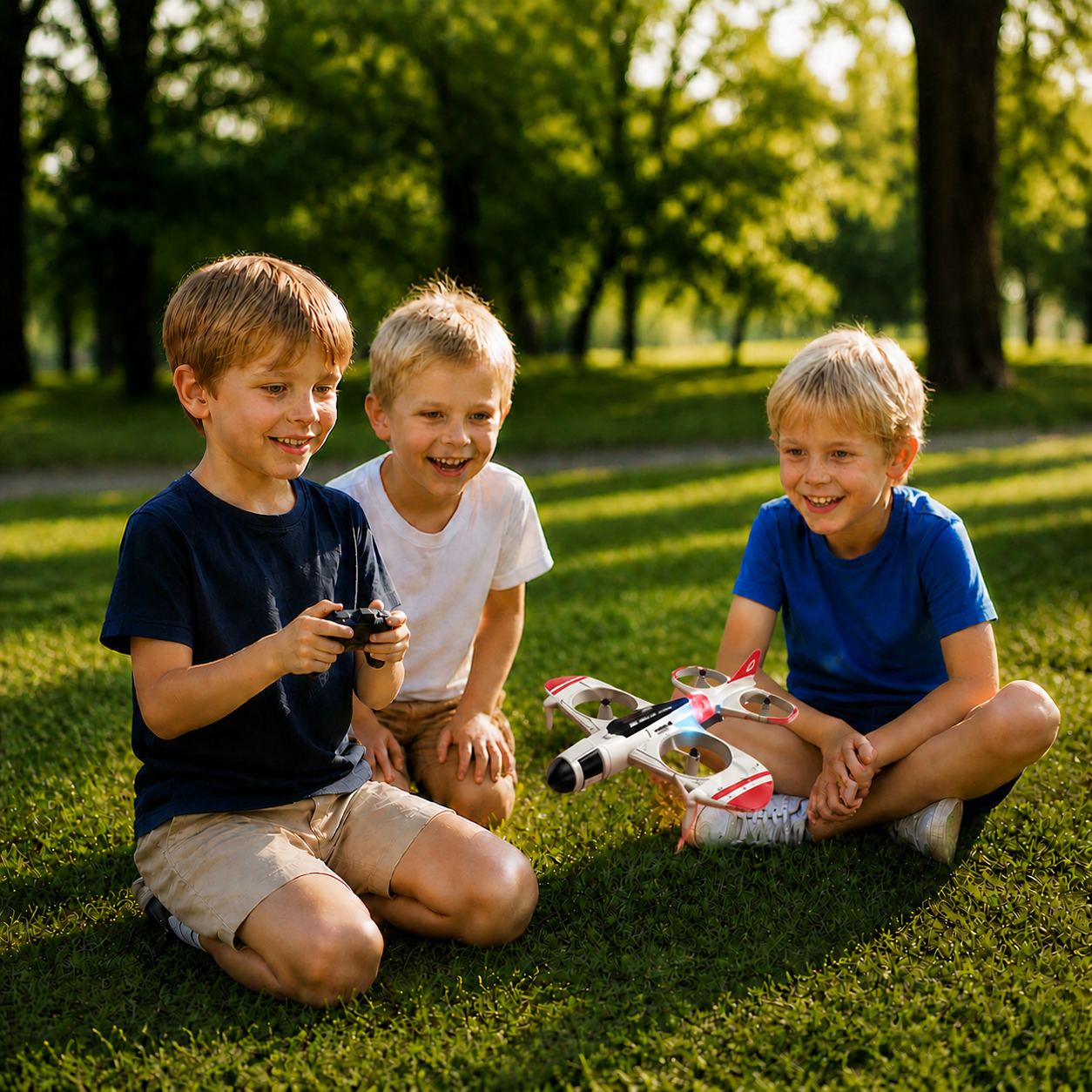 2-in-1 Remote Control Fighter Jet & Drone Toy