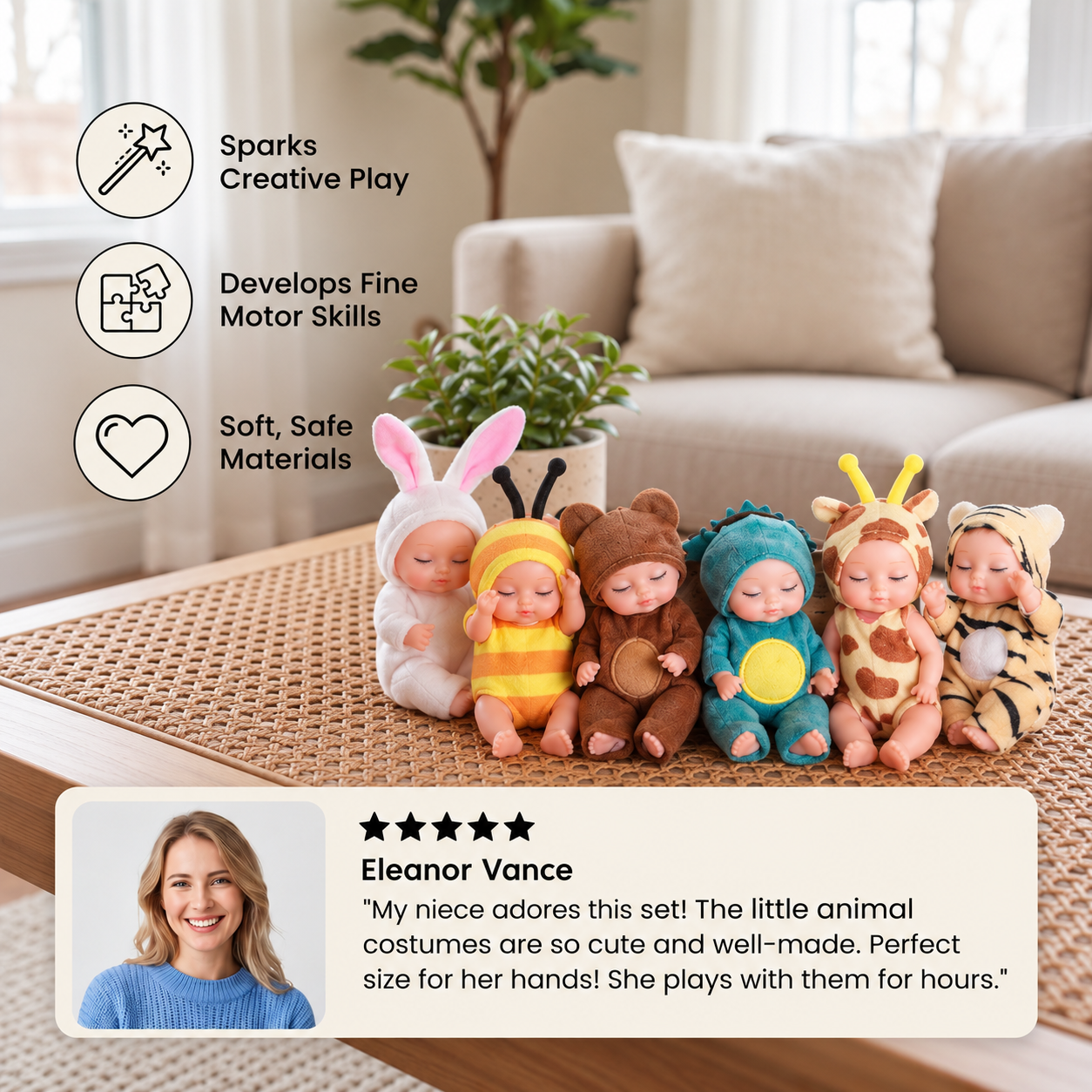 Mini Fairy Princess Doll Dress-Up Set