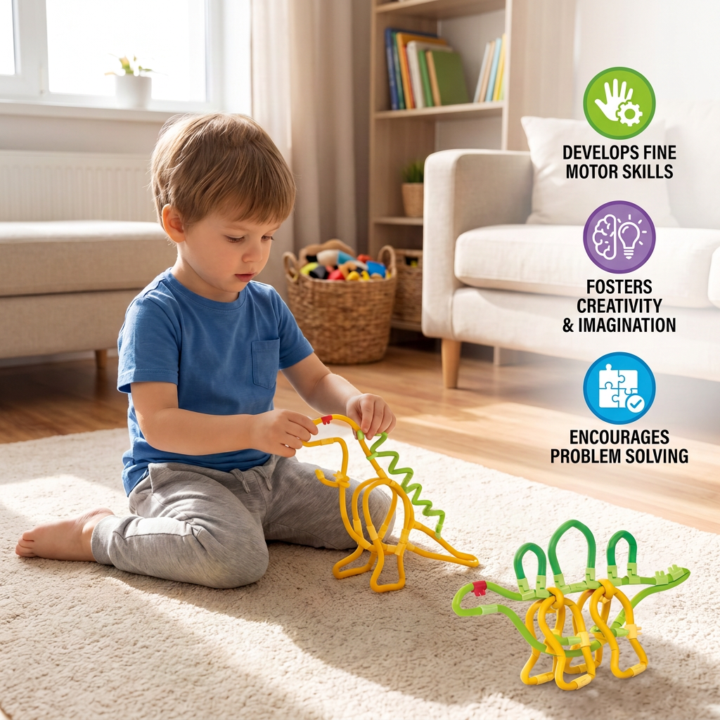 DIY Twisty Sticks – Creative 3D Building & STEM Construction Set