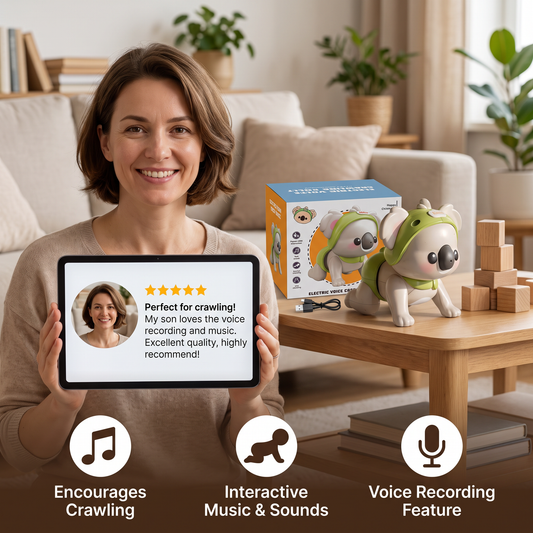 Interactive Crawling Baby Toy with Music & Voice Recording