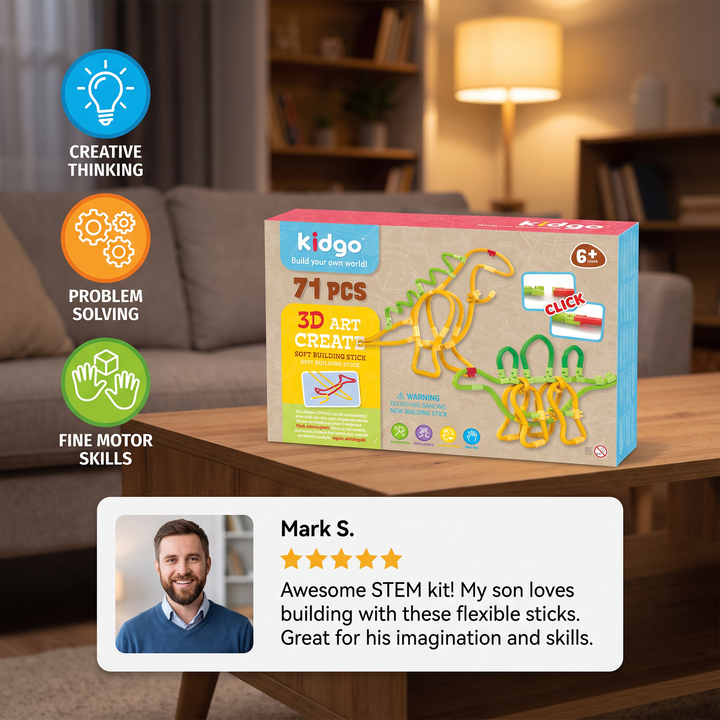 DIY Twisty Sticks – Creative 3D Building & STEM Construction Set