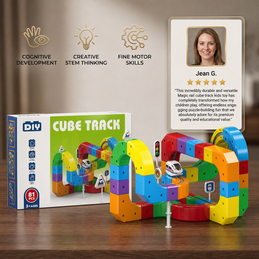 Magic rail cube track kids toy