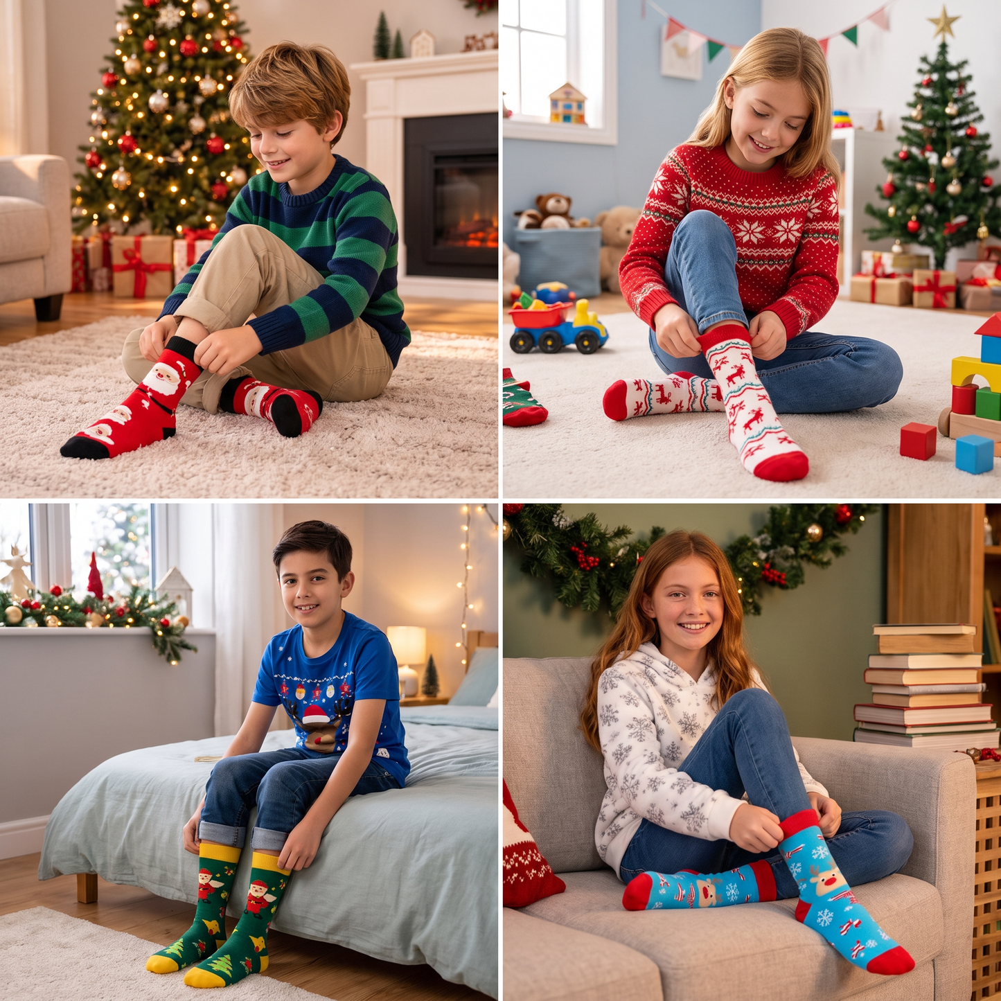 24-Days Christmas Socks Advent Calendar