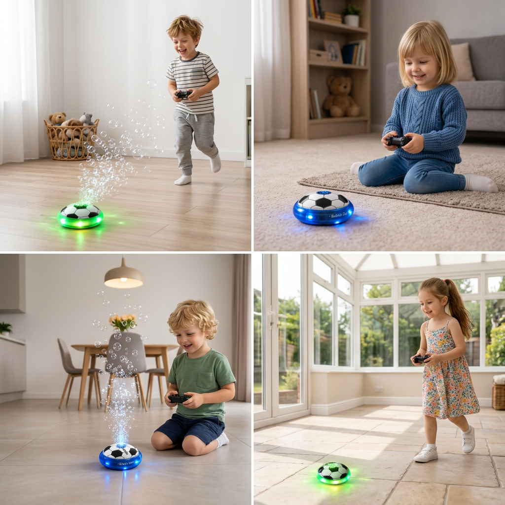 Remote Control Soccer Bubble Ball with Lights & Music
