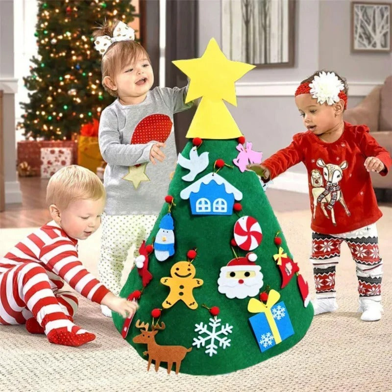 ChristmasFelt - Montessori 3D Felt Christmas Tree