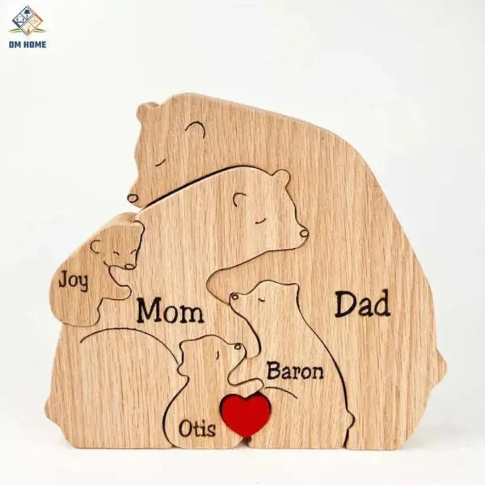 Handcrafted Personalised Bear Family
