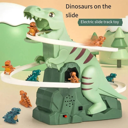 Dino Slide Roller Coaster Fun