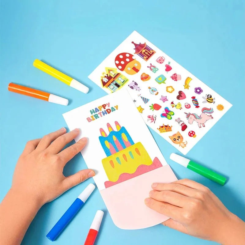 Creative Rainbow Colours Wipe Art Set