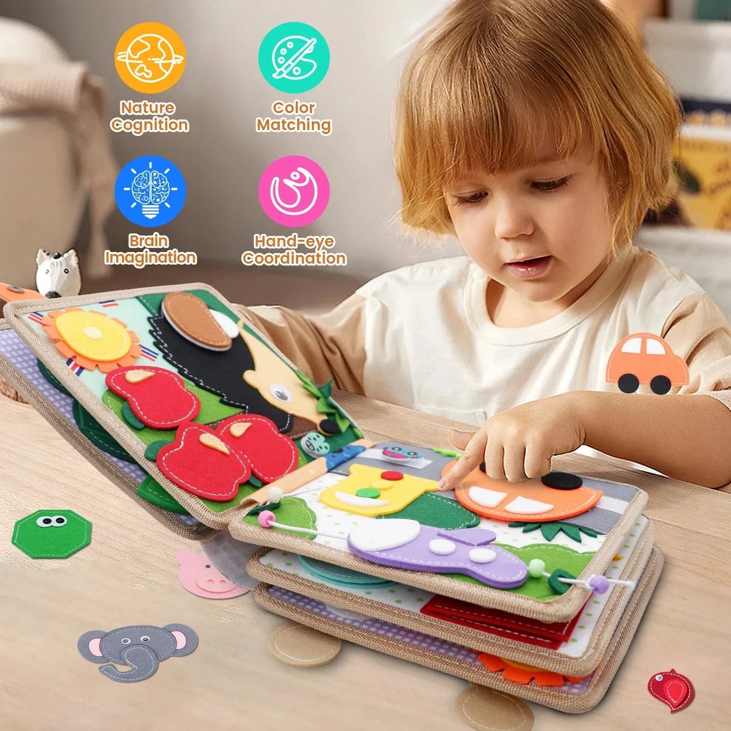 Montessori Sensory Giraffe Story Book