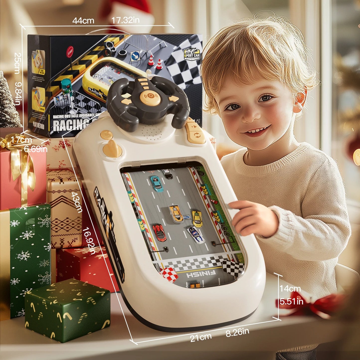 Adventure racing game box for children