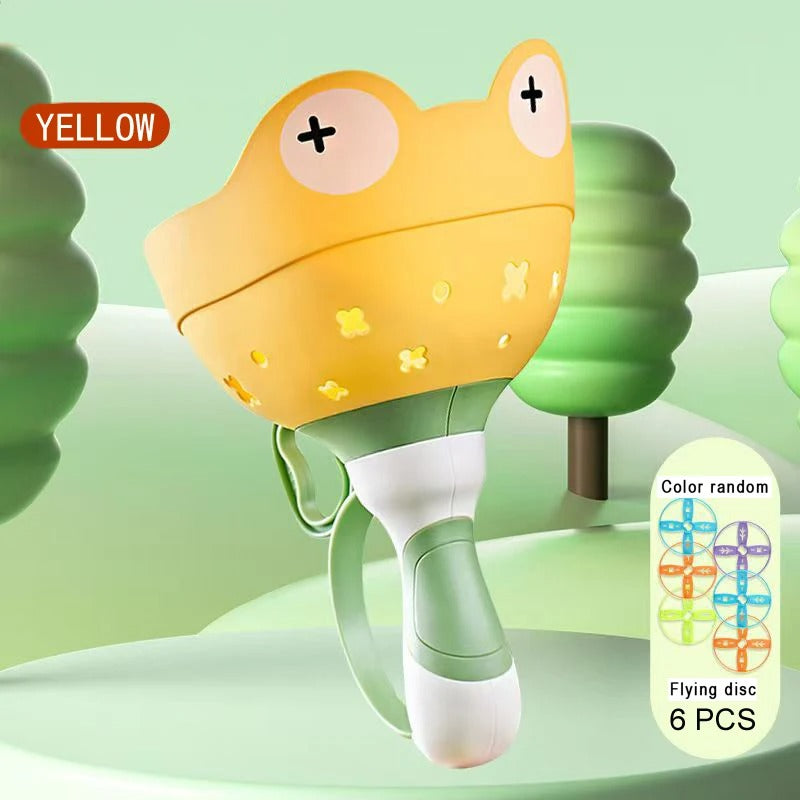 Flying propeller toy with string starter