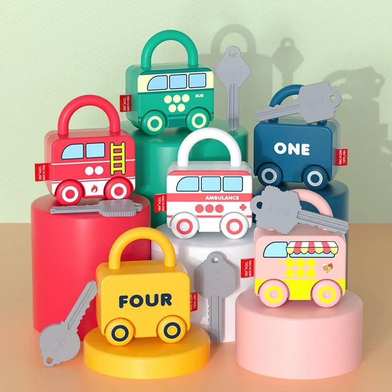 Montessori Key Lock - Patterns and Colours Toy