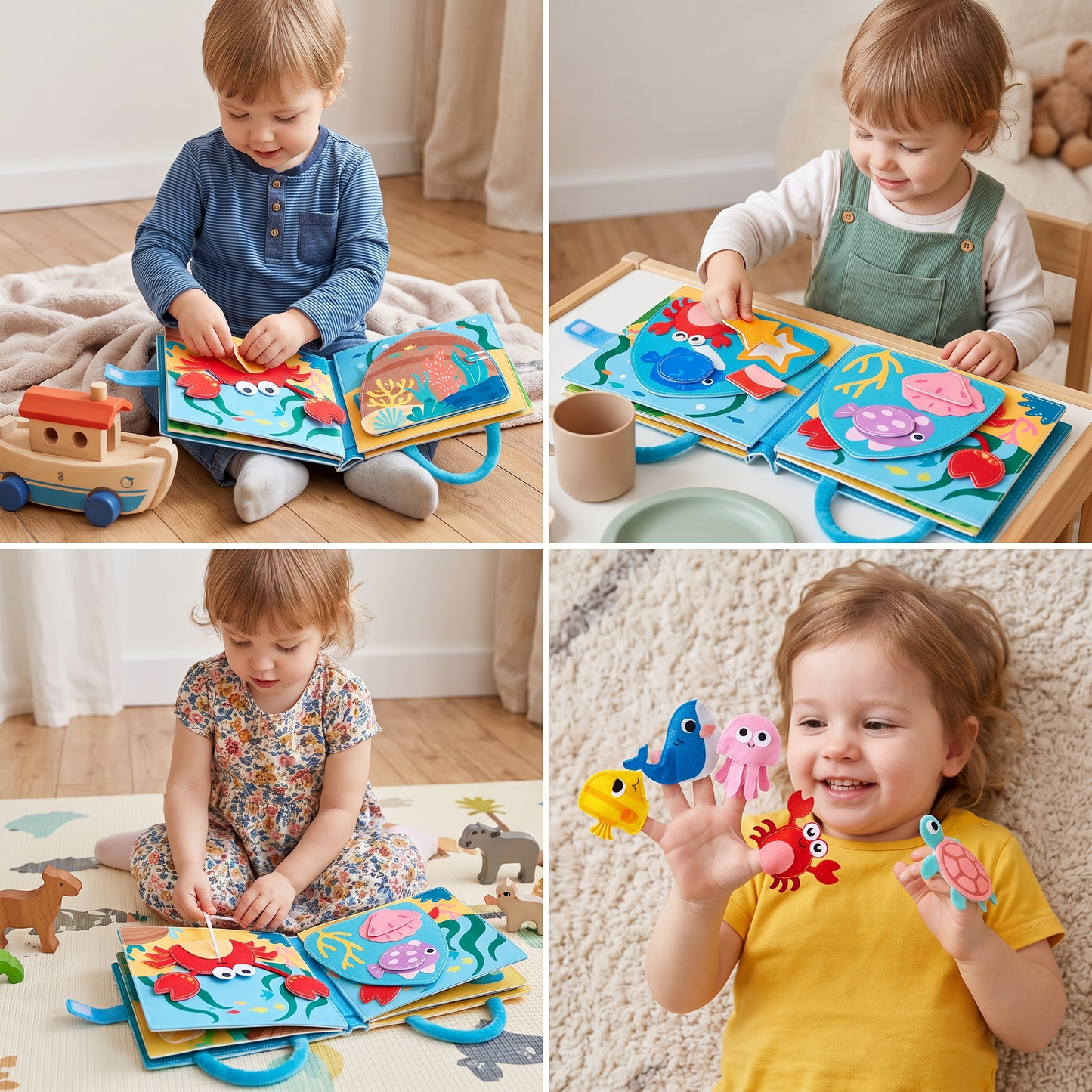 Montessori Ocean Animals Sensory Busy Book