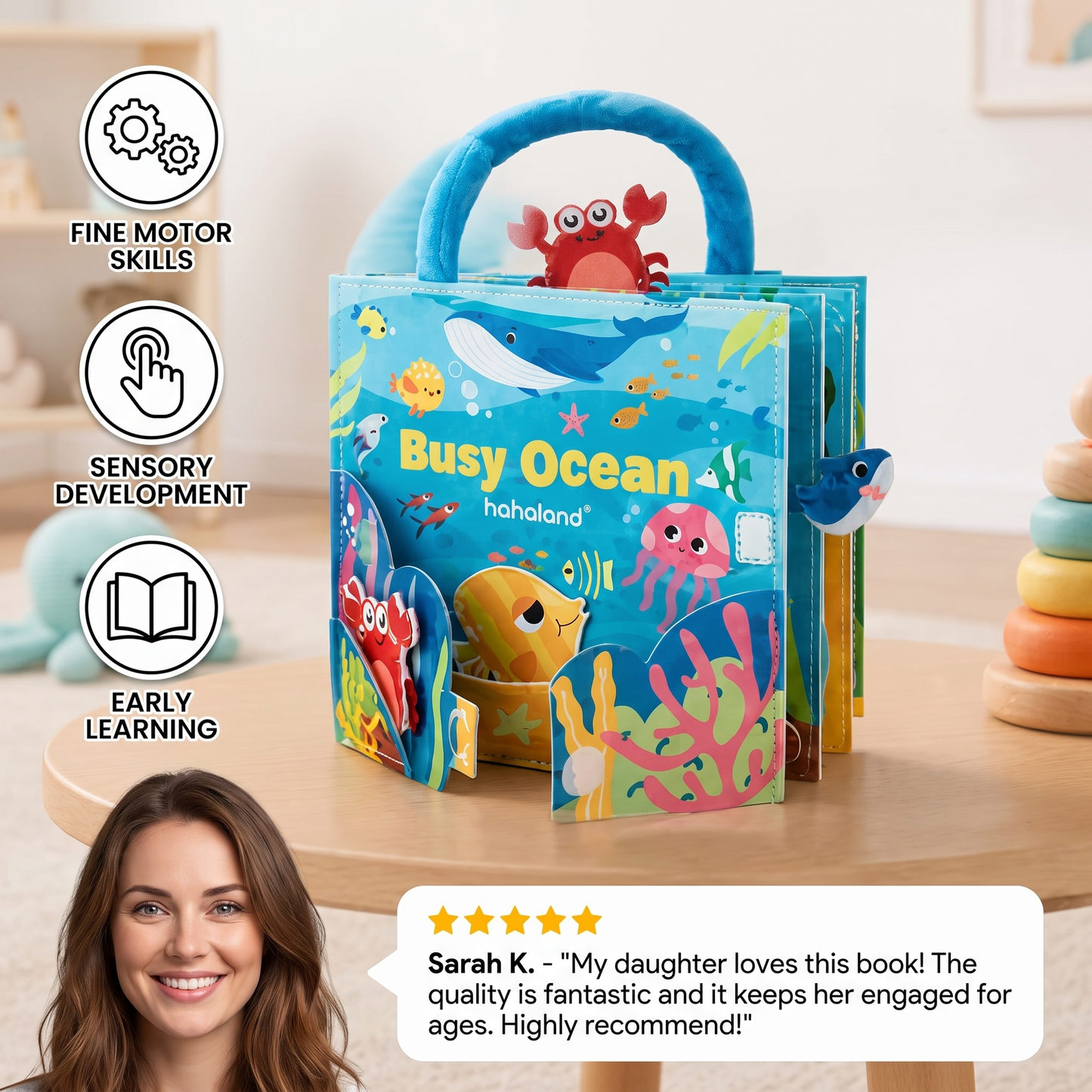 Montessori Ocean Animals Sensory Busy Book