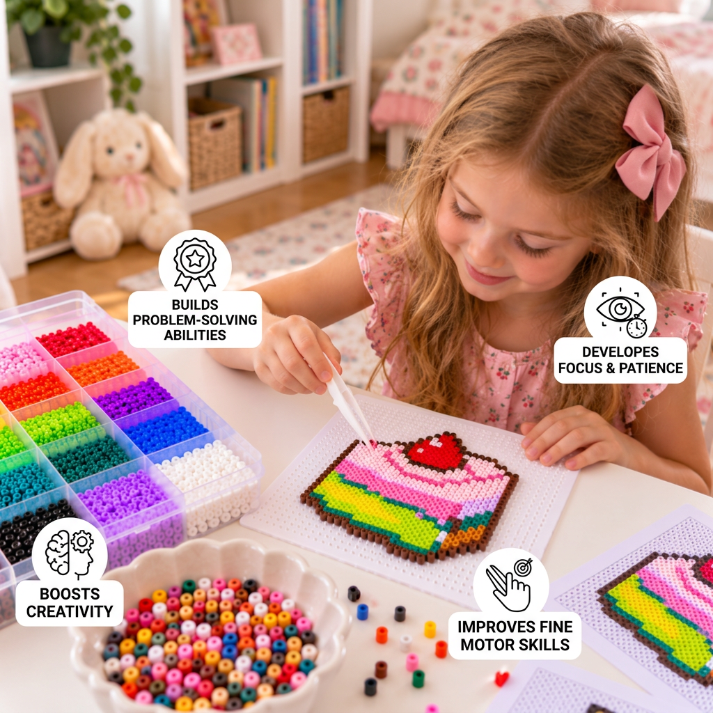 Premium Fuse Beads Set with Crafting Tools – DIY Arts & Crafts Kit