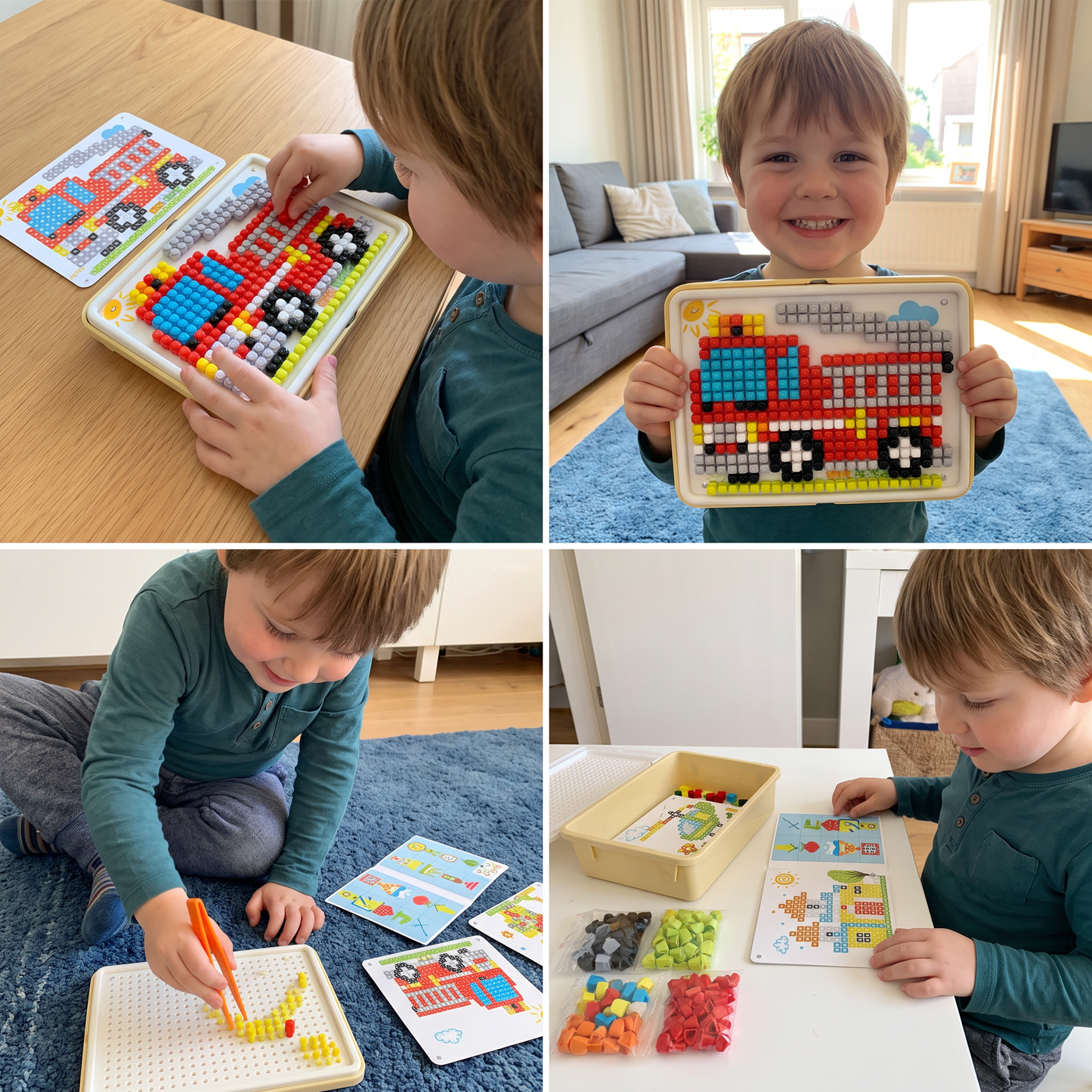 Montessori Learning Peg Mosaic Board