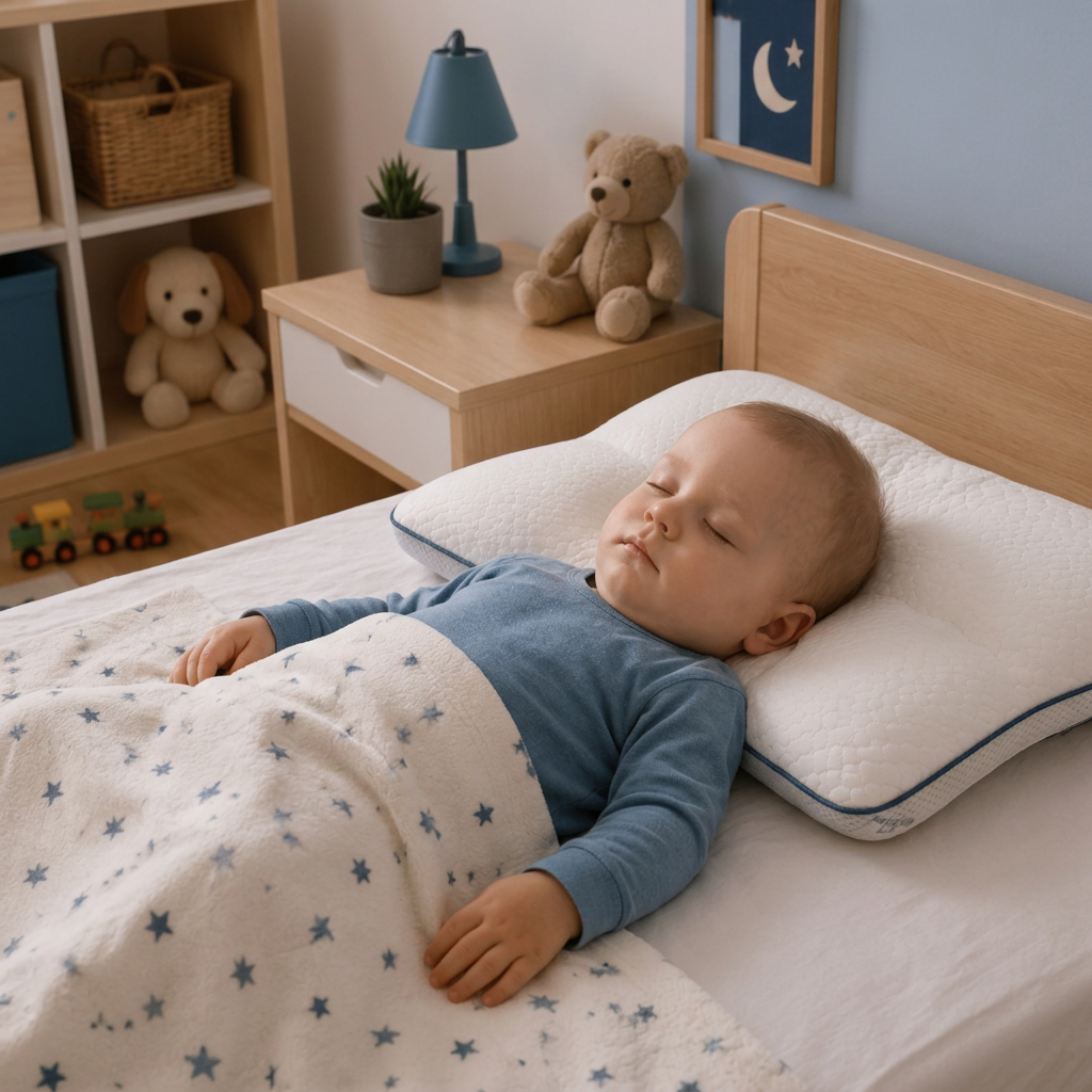 Ergonomic Neck Support Memory Foam Kids Pillow