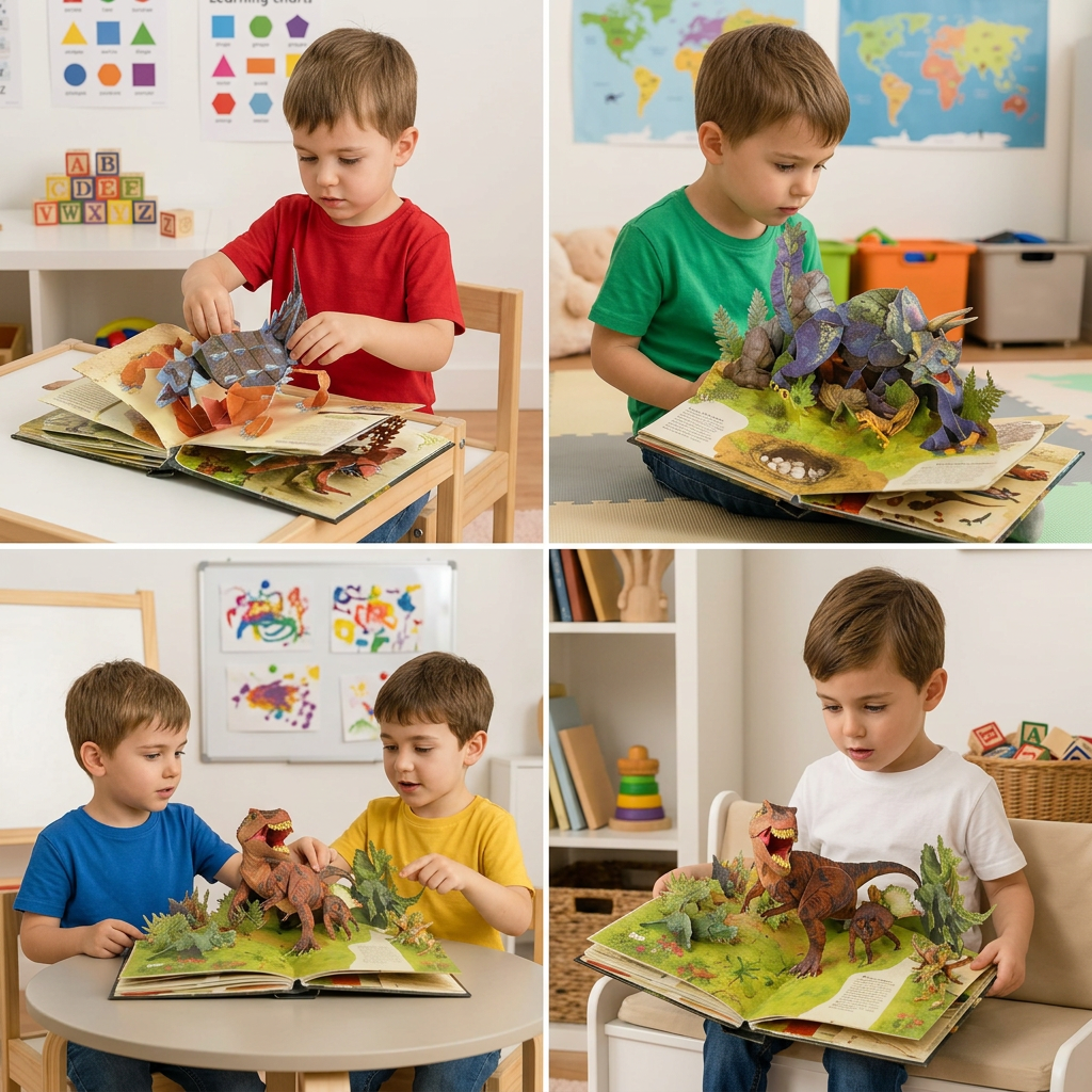 Interactive 3D Pop-Up Dinosaur Encyclopedia