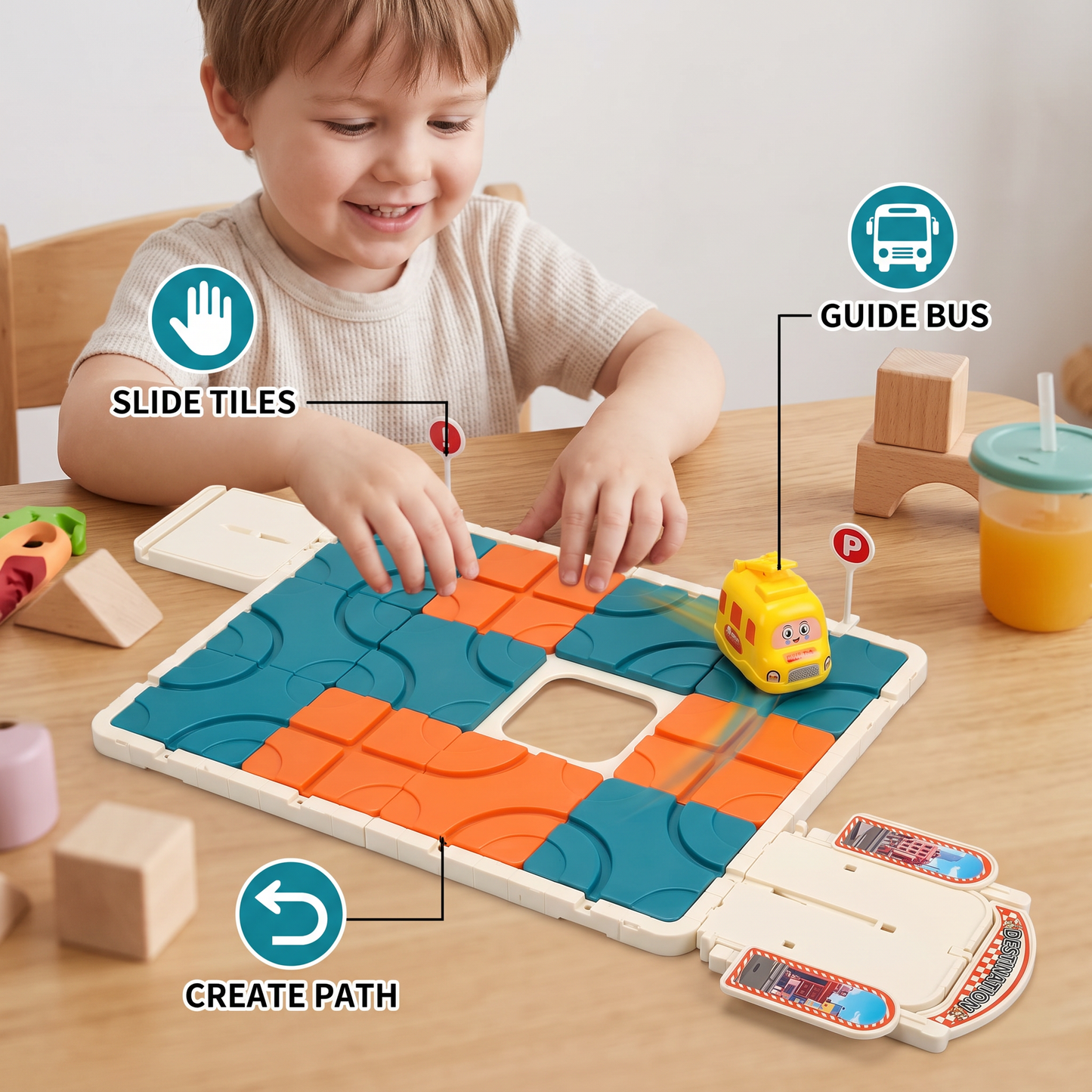 Sliding Track Maze Puzzle Game