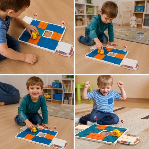 Sliding Track Maze Puzzle Game