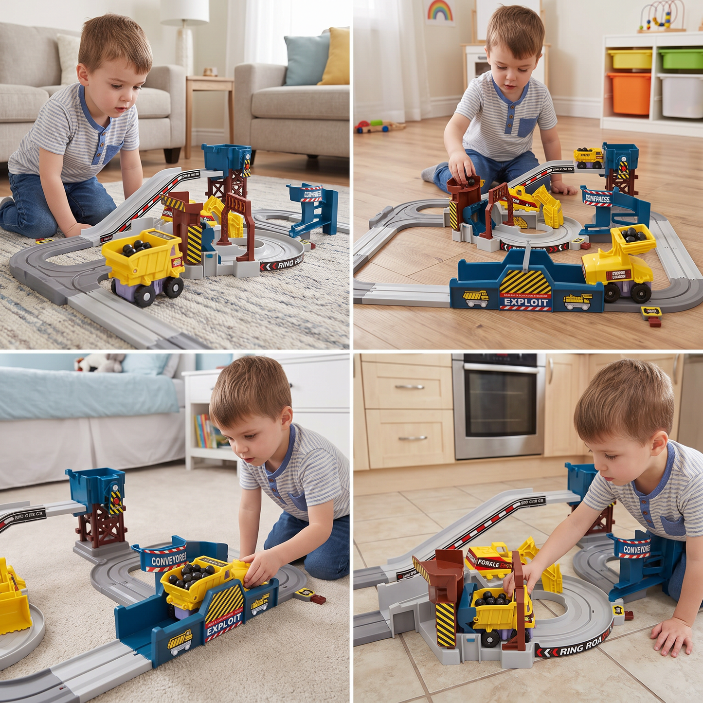 Interactive Electric Quarry Adventure Train Set