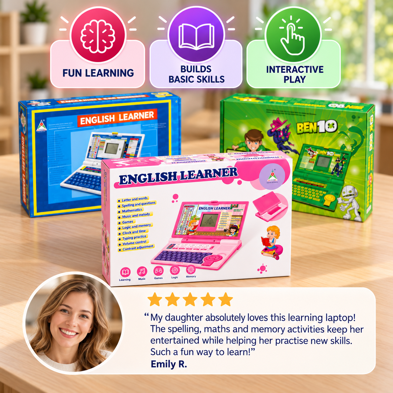 Kids’ Interactive Learning Laptop