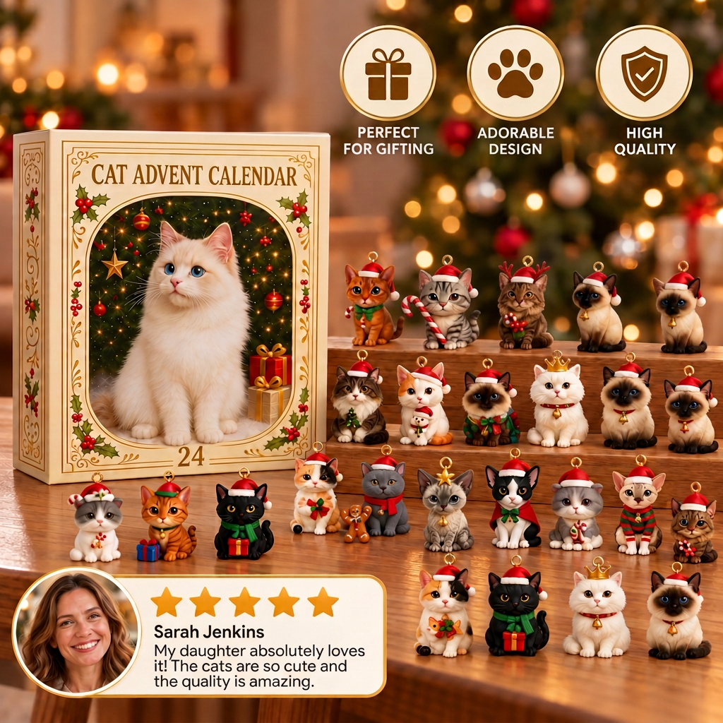 24-Day Christmas Cat Advent Calendar