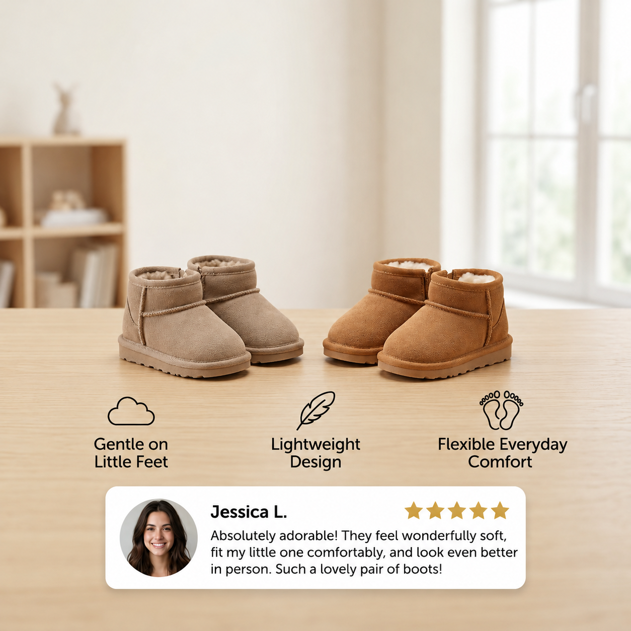 Cozy Waterproof Winter Boots with Non-Slip Soles
