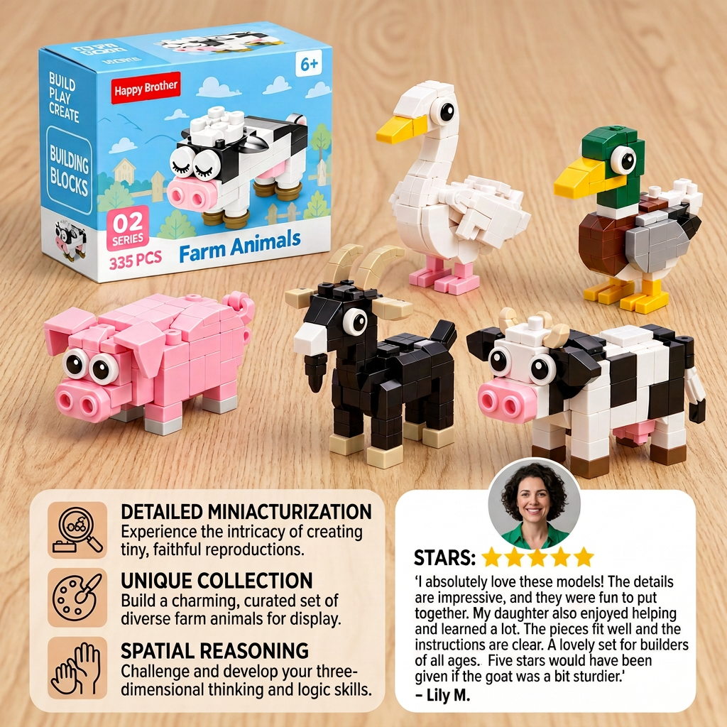 Animal Building Blocks Set