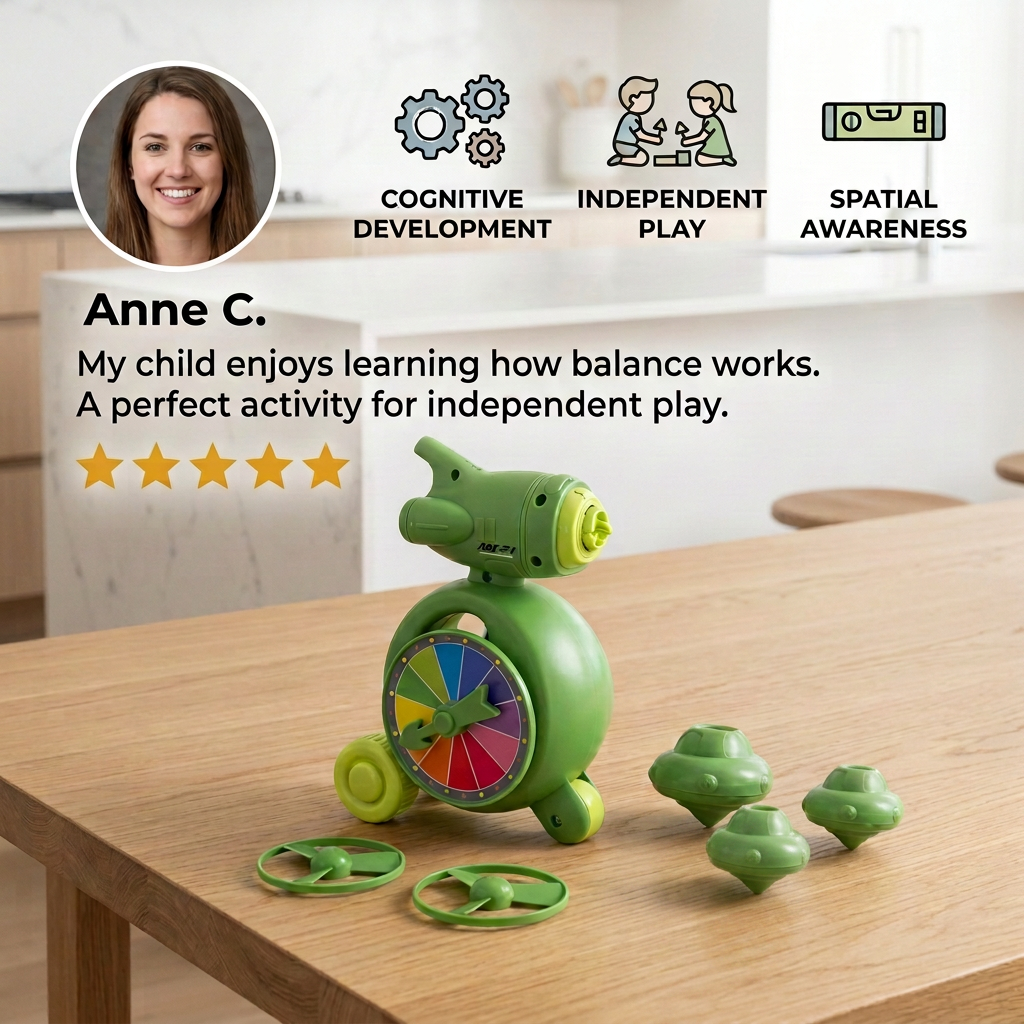 5-in-1 Gyro Educational Toy – Spinning, Balancing & Stacking Skill Game for Kids