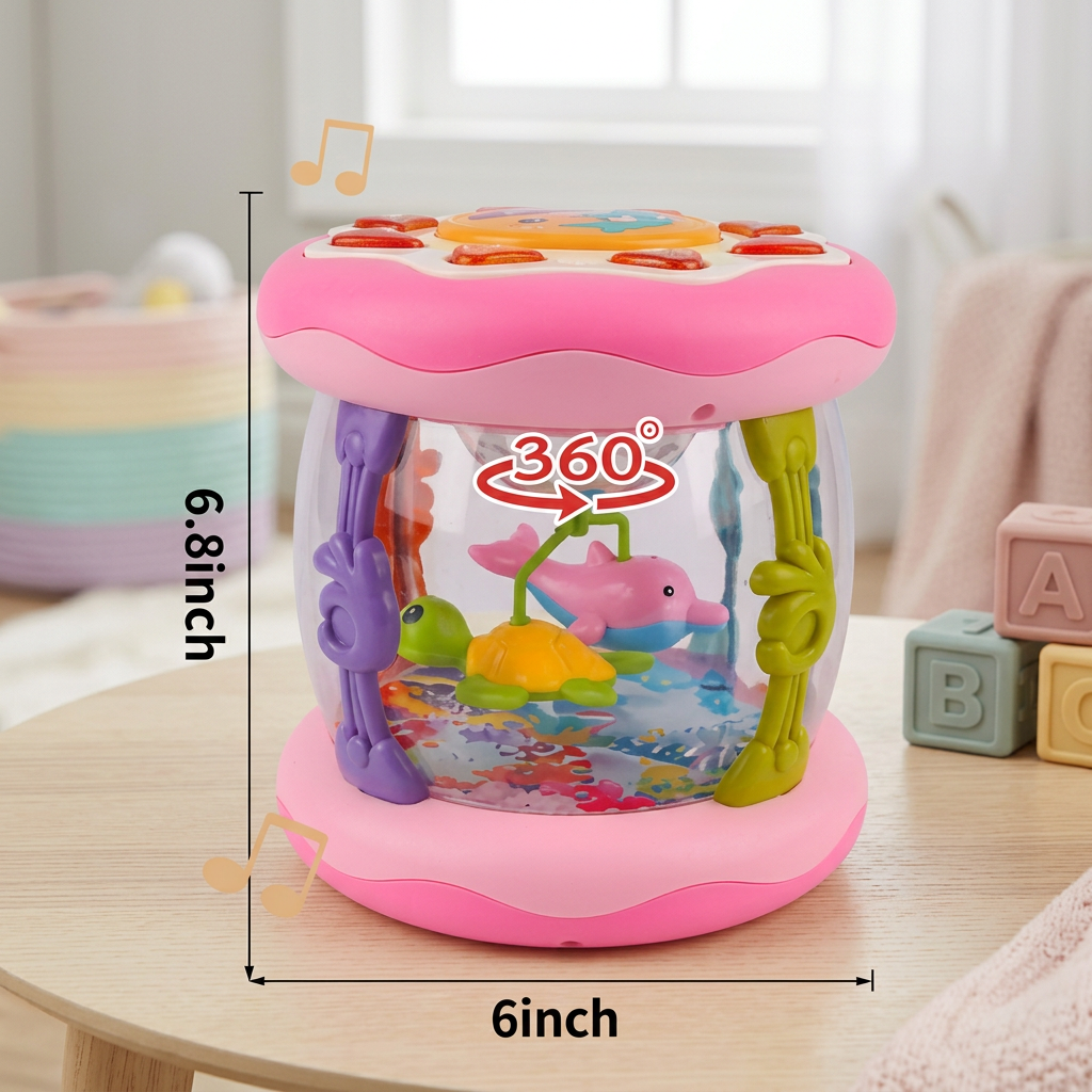 Interactive Musical Toy with Lights – Montessori Sensory & Soothing Lullaby Toy