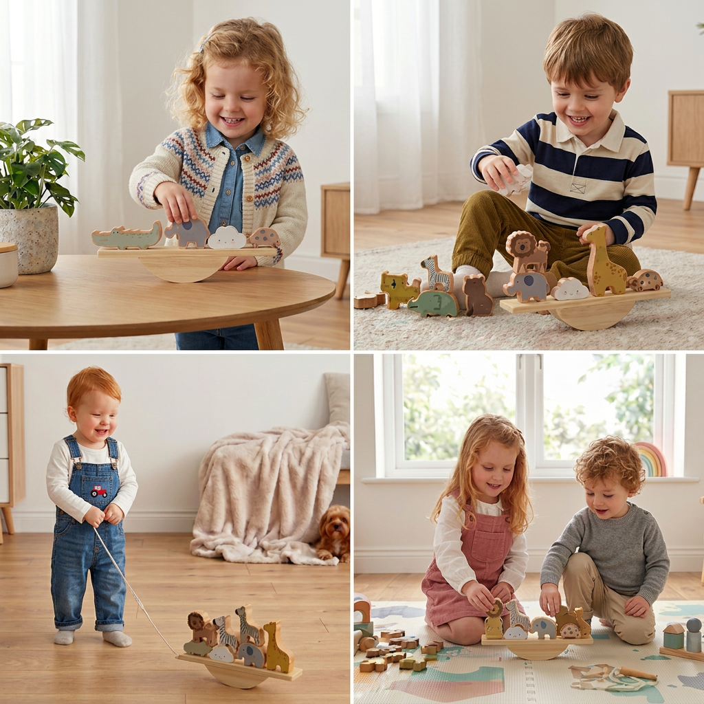 Montessori Wooden Seesaw Toy