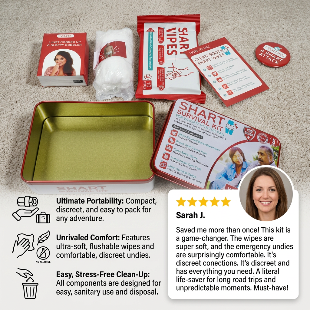 Funny Shart Survival Kit – Ultimate Poop Prank Gift Set