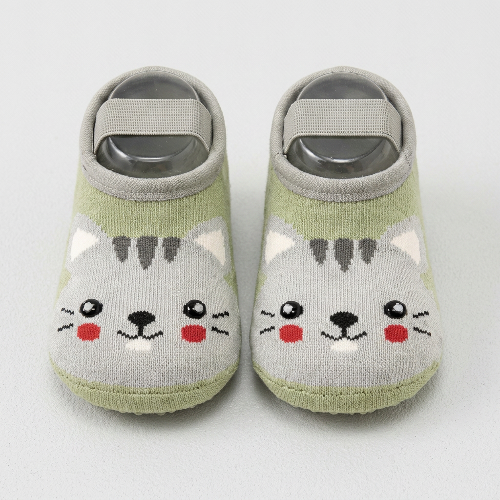 Non-Slip Cartoon Sock Shoes for Babies & Toddlers