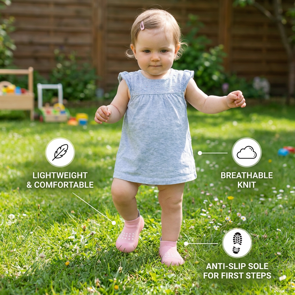 Baby Sock Shoes – Lightweight & Breathable First Walking Shoes