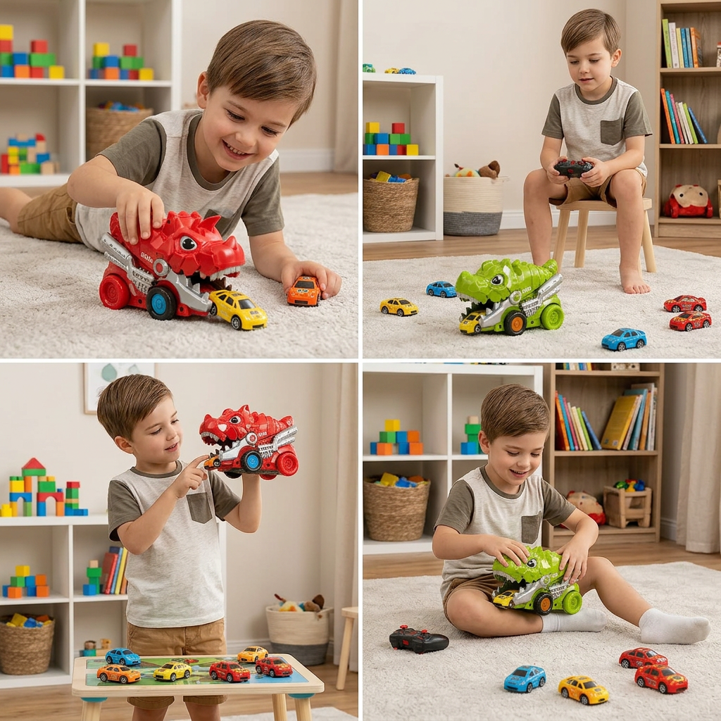 Remot Control Dino Car Chomper Truck