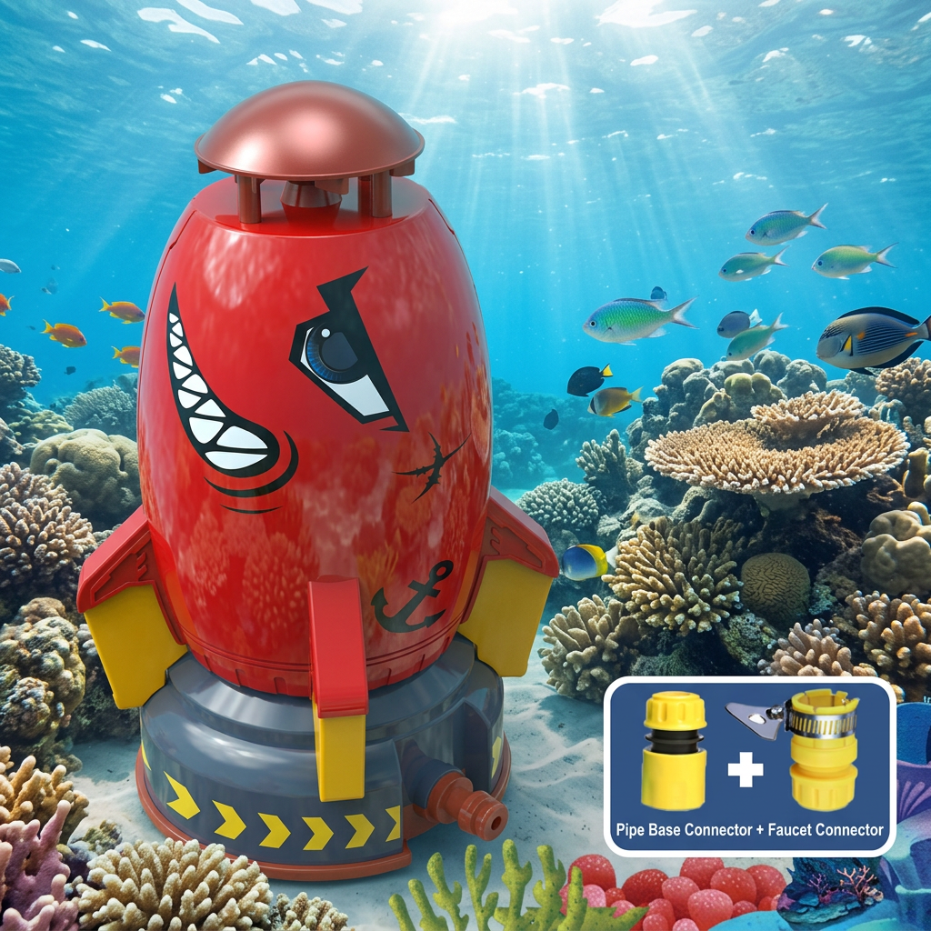 Rocket-shaped Water Sprinkler Toys for Children