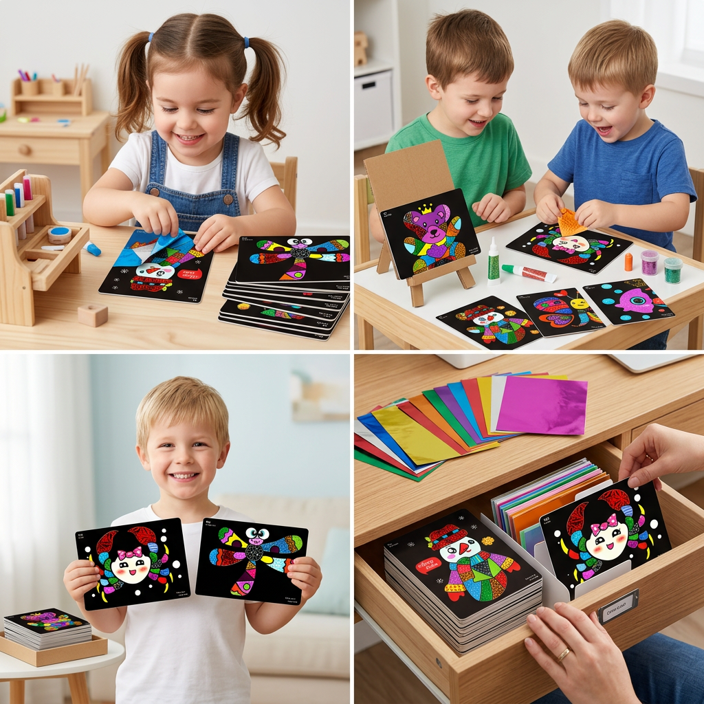DIY Foil Art Craft Kit for Kids